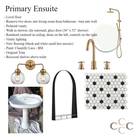 West Century Home - Ensuite Interior Design Mood Board by CC Interiors on Style Sourcebook