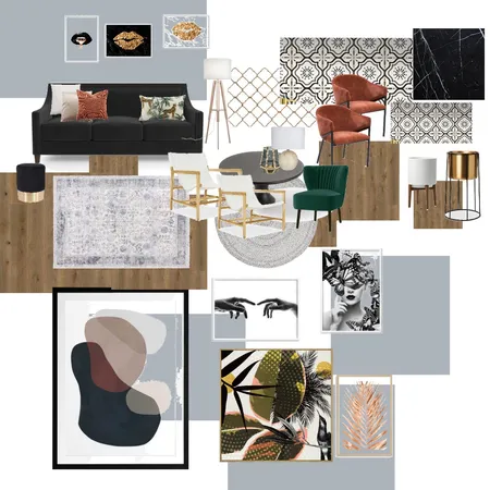 Moody Living Room Interior Design Mood Board by Jazmine.Garland on Style Sourcebook