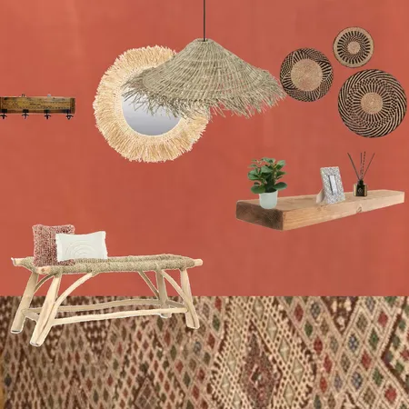 Julie Herbain Hallway Grevillea with baskets and hat light Interior Design Mood Board by Laurenboyes on Style Sourcebook