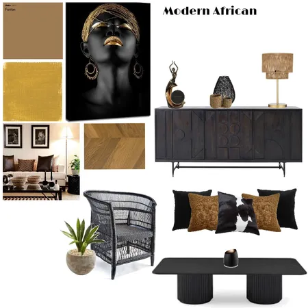 MODERN AFRICAN STYLE Interior Design Mood Board by HannahKD on Style Sourcebook
