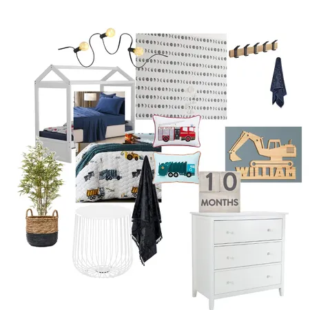 Boy's Construction Bedroom Interior Design Mood Board by ironbarkorganicdesigns on Style Sourcebook