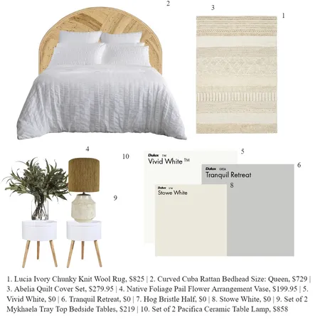 Master bedroom Interior Design Mood Board by Skysieskye on Style Sourcebook