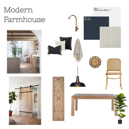 Modern Farmhouse Interior Design Mood Board by MT Interiors on Style Sourcebook