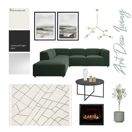Bendigo Art Deco Living Room Interior Design Mood Board by McLean & Co Interiors on Style Sourcebook