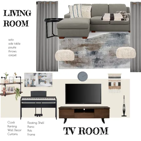 Modern Minimalist Living Room Interior Design Mood Board by ditadot on Style Sourcebook