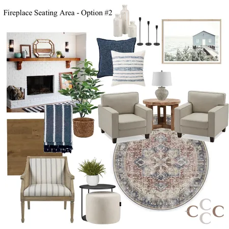 Linda - Fireplace Seating Room Option #2 Interior Design Mood Board by CC Interiors on Style Sourcebook