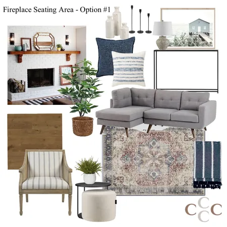 Linda - Fireplace Seating Room Interior Design Mood Board by CC Interiors on Style Sourcebook