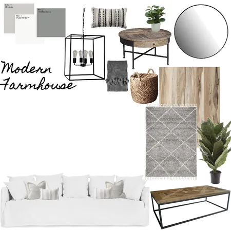 Modern Farmhouse living room Interior Design Mood Board by alana2324 on Style Sourcebook