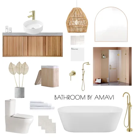 BATHROOM BY AMAVI Interior Design Mood Board by AMAVI INTERIOR DESIGN on Style Sourcebook