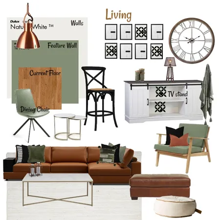 New Farmhouse living green Interior Design Mood Board by LMR Designs on Style Sourcebook
