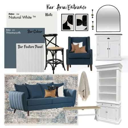 Scott Entry Blue/grey Interior Design Mood Board by LMR Designs on Style Sourcebook
