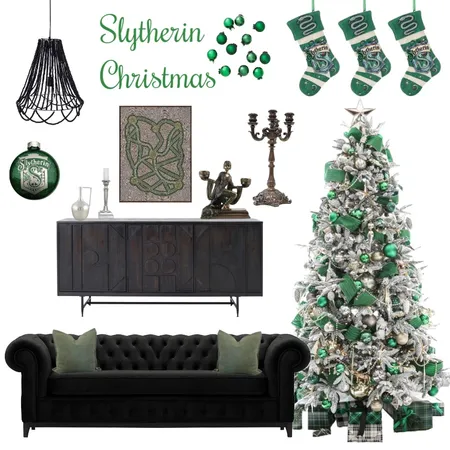 Slytherin Christmas Interior Design Mood Board by Alessia Malara on Style Sourcebook