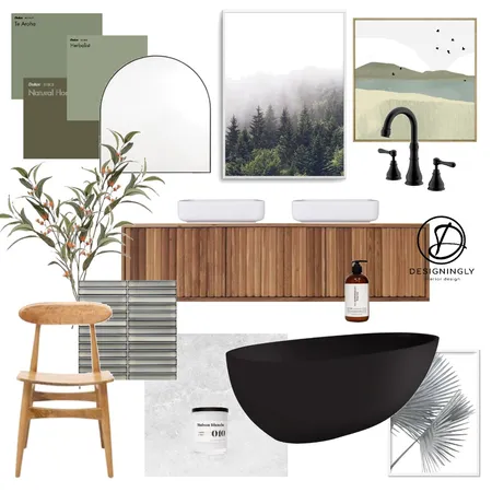 Green Oasis Interior Design Mood Board by Designingly Co on Style Sourcebook