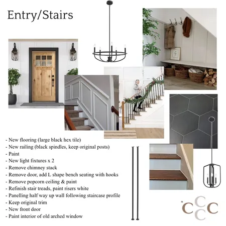 West Century Home - Entry/Stairs Interior Design Mood Board by CC Interiors on Style Sourcebook