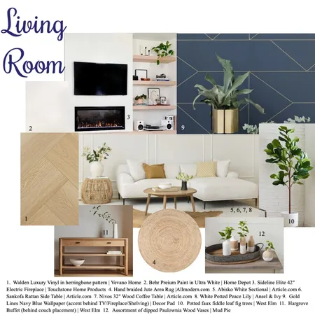 Living Room Interior Design Mood Board by Nancy Deanne on Style Sourcebook