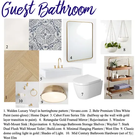 Bathroom Interior Design Mood Board by Nancy Deanne on Style Sourcebook