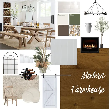 Modern Farmhouse Interior Design Mood Board by Kahryn on Style Sourcebook