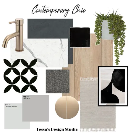 Contemporary Chic Interior Design Mood Board by TessaTav on Style Sourcebook