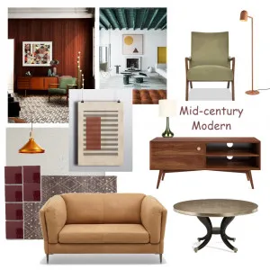 MB_Mid century modern Interior Design Mood Board by Maihuong on Style Sourcebook