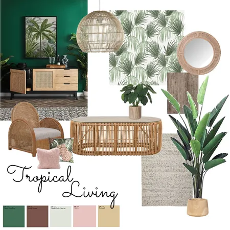Modern Tropical Interior Design Mood Board by Lovee Yi on Style Sourcebook