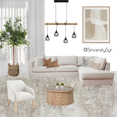 @sincerelysyr - Warm Neutral Living Room Interior Design Mood Board by SincerelySyr on Style Sourcebook