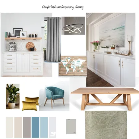 Comfortable contemporary dinning Interior Design Mood Board by ElmarieDS on Style Sourcebook