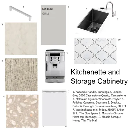 Kitchenette and storage Interior Design Mood Board by nameduri97 on Style Sourcebook