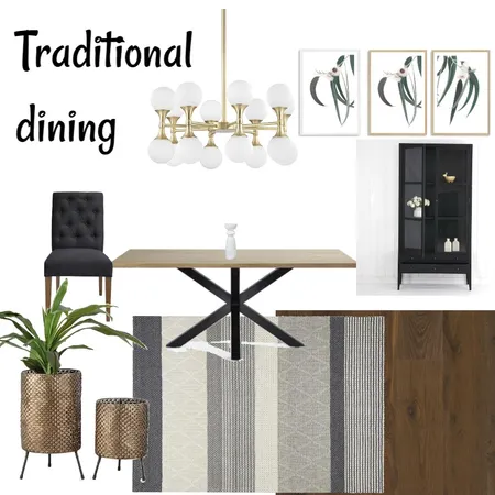 Traditional Dining Interior Design Mood Board by shashikala on Style Sourcebook
