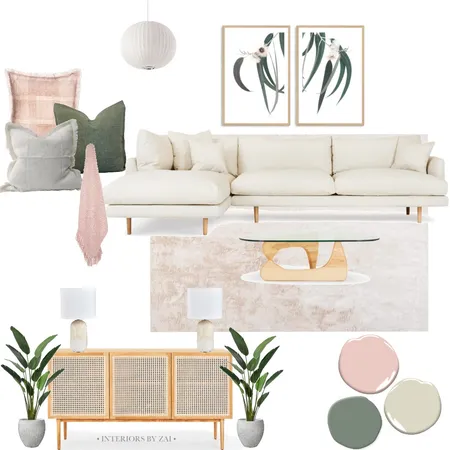 Summer living room Interior Design Mood Board by Interiors By Zai on Style Sourcebook