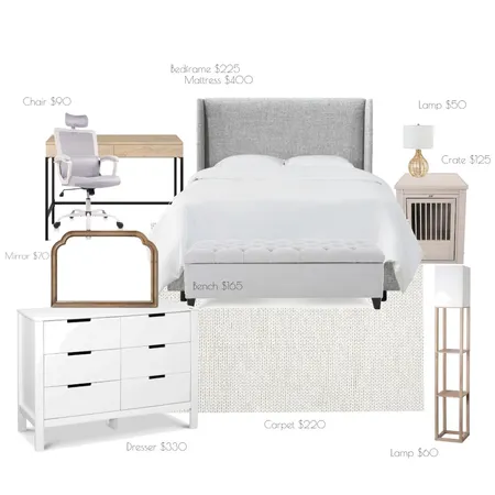 NYC Apt Bedroom - Prices Interior Design Mood Board by coffeebreak on Style Sourcebook
