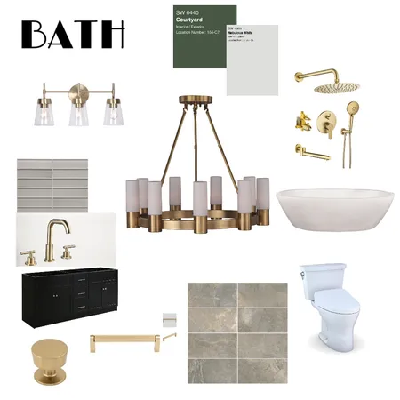 BATH Interior Design Mood Board by Mary Helen Uplifting Designs on Style Sourcebook