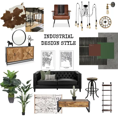 Industrial Design Style Interior Design Mood Board by jlevesque on Style Sourcebook