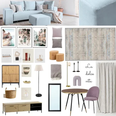 Carmen Neacsu Living Interior Design Mood Board by Designful.ro on Style Sourcebook