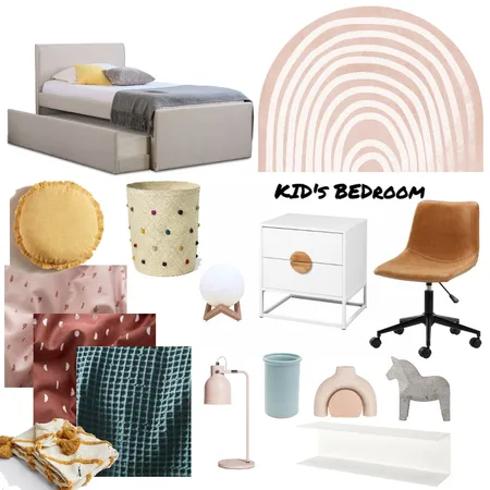 Girls BR - Glenloyn Interior Design Mood Board by KUTATA Interior Styling on Style Sourcebook