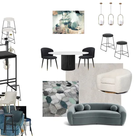 Ramona dining lounge concept 7 Interior Design Mood Board by Little Design Studio on Style Sourcebook