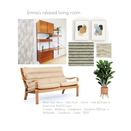 Emma's relaxed living room Interior Design Mood Board by AndreaMoore on Style Sourcebook