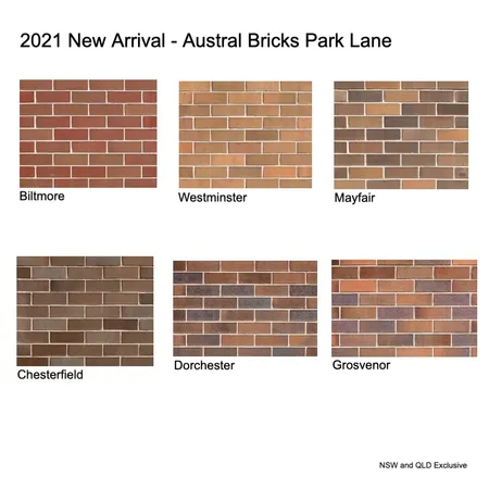 2021 New Arrival - Austral Bricks Park Lane Interior Design Mood Board by Brickworks Building Products on Style Sourcebook