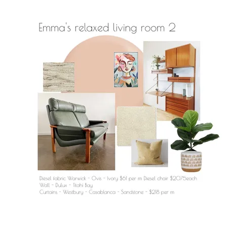 Emma's relaxed living room 2 Interior Design Mood Board by AndreaMoore on Style Sourcebook