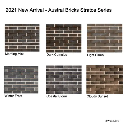 2021 New Arrival - Austral Bricks Stratos Series Interior Design Mood Board by Brickworks Building Products on Style Sourcebook
