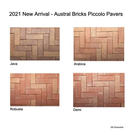2021 New Arrival - Austral Bricks Piccolo Pavers Interior Design Mood Board by Brickworks Building Products on Style Sourcebook