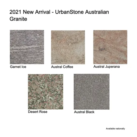 2021 New Arrival - UrbanStone Australian Granite Interior Design Mood Board by Brickworks Building Products on Style Sourcebook