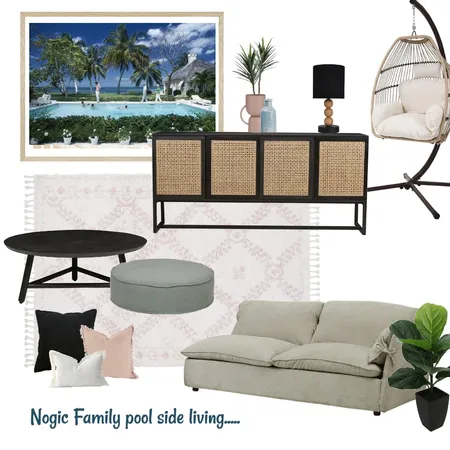 Nogic Family pool side living Interior Design Mood Board by taketwointeriors on Style Sourcebook