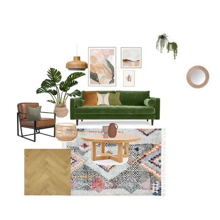 boho living room Interior Design Mood Board by Roncha on Style Sourcebook