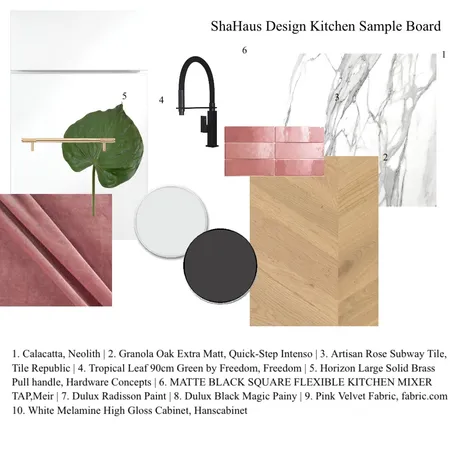 Kitchen Sample Board Interior Design Mood Board by ShaHAUS on Style Sourcebook
