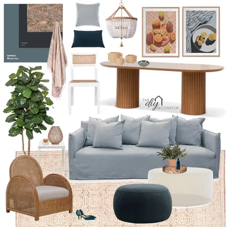 Blue hues Interior Design Mood Board by Thediydecorator on Style Sourcebook