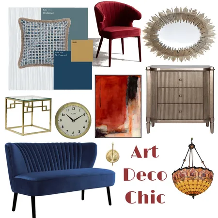 Art Deco Chic Interior Design Mood Board by Emily Goldsmith on Style Sourcebook