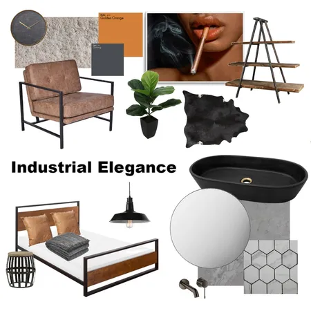 Industrial Elegance Interior Design Mood Board by Emily Goldsmith on Style Sourcebook