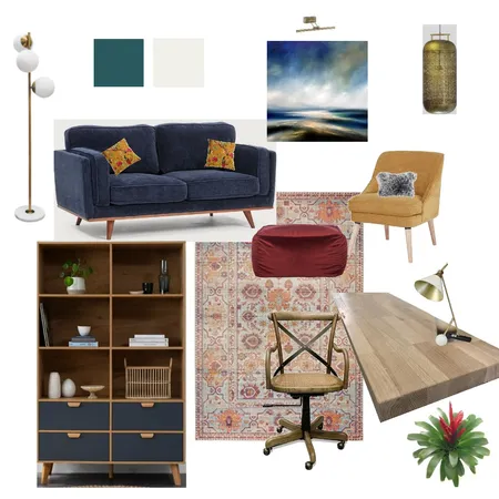 Creative space with boho elements Interior Design Mood Board by Marsha on Style Sourcebook