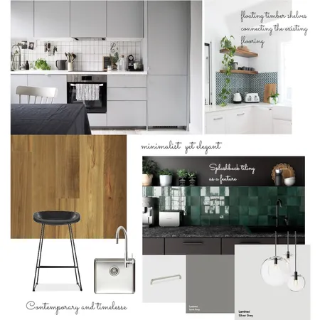 Monochrome and green Interior Design Mood Board by Shweta Suthar on Style Sourcebook