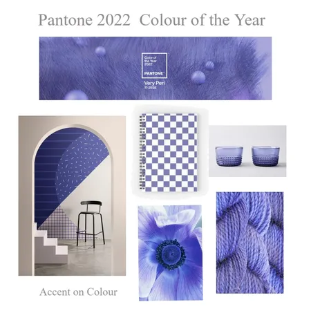 Pantones 2022 Colour of the Year - Very Peri Interior Design Mood Board by Accent on Colour on Style Sourcebook